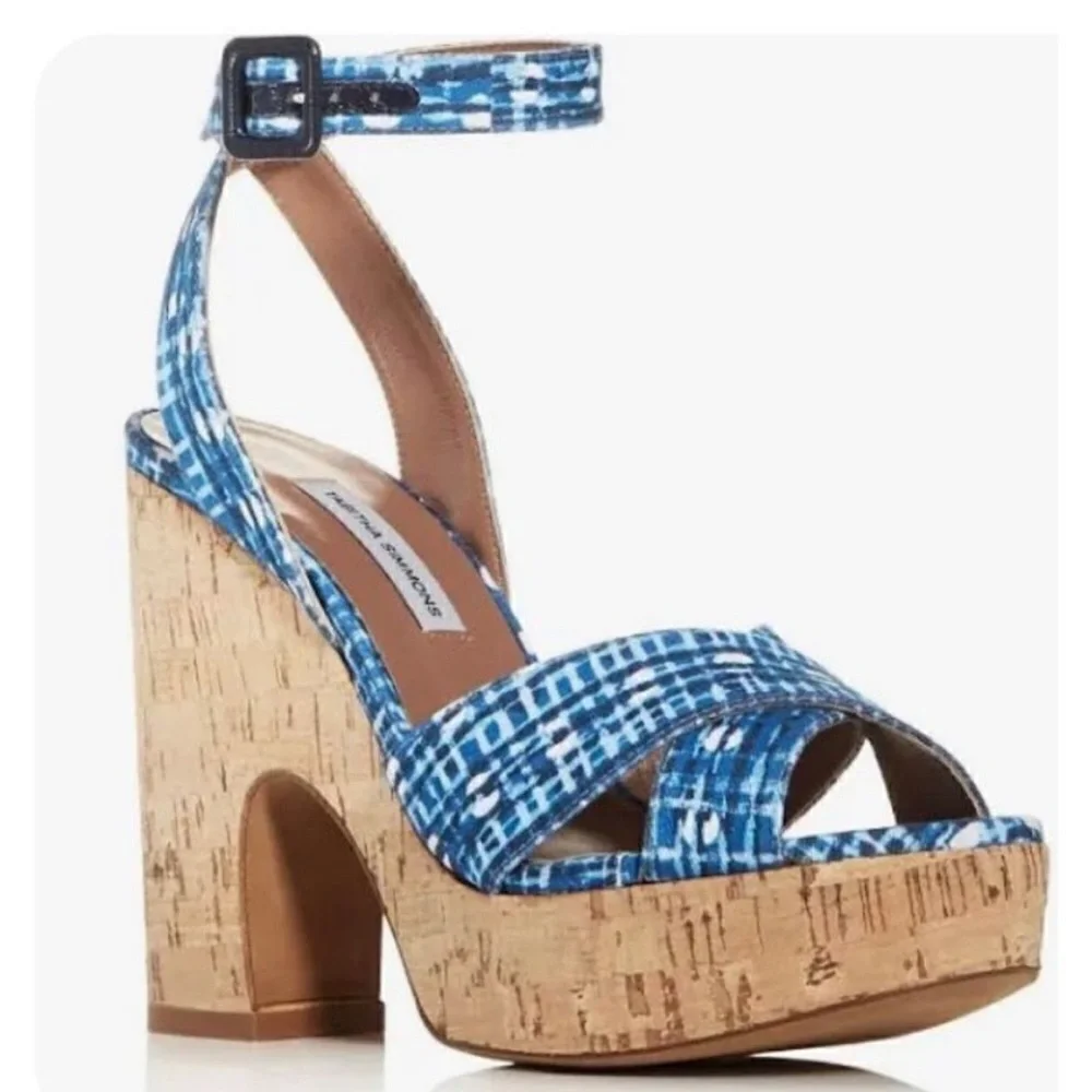 Tabitha Simmons‎ Women's Elena Crisscross Platform Wedge Sandals